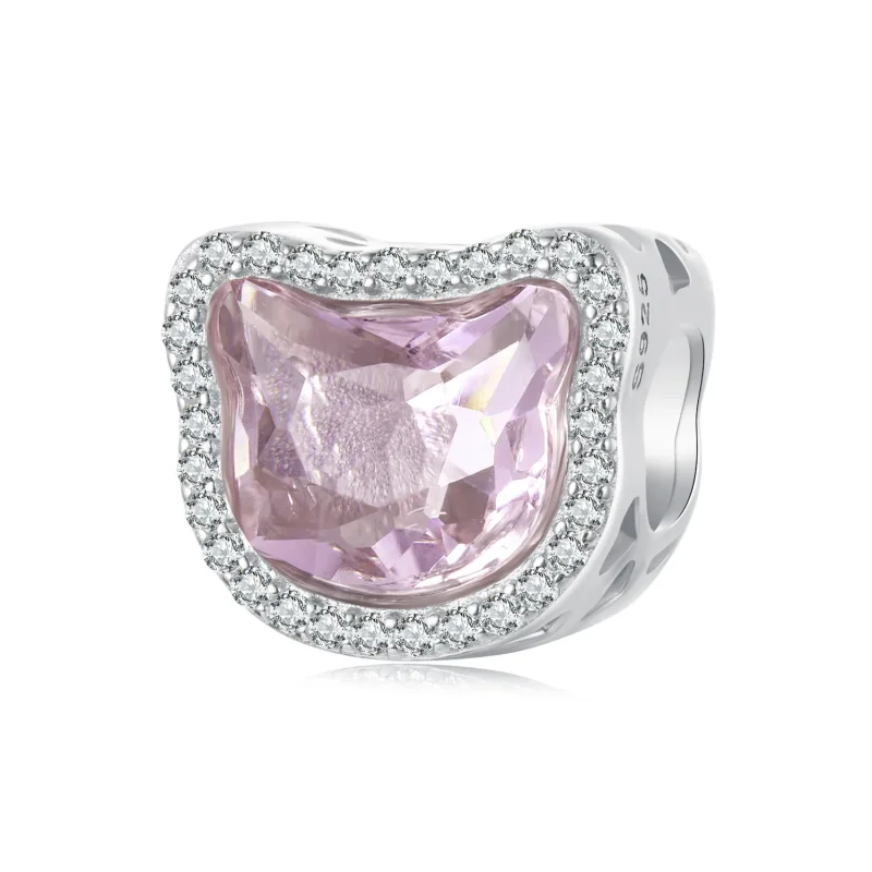 (slika za) Obesek PANDORA Style Pink Cat - BSC1020 - Slika izdelka