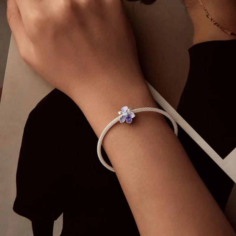 (slika za) Obesek PANDORA Style Romantic Iris - BSC1031 - Ogled 6
