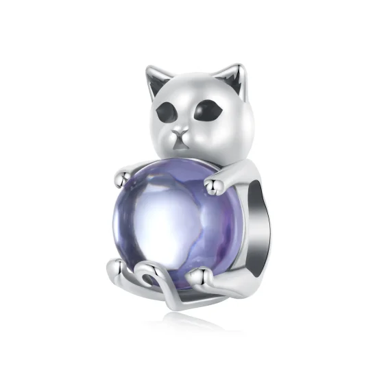 (slika za) Obesek s kamnom za srečo PANDORA Style Cat - SCC2796