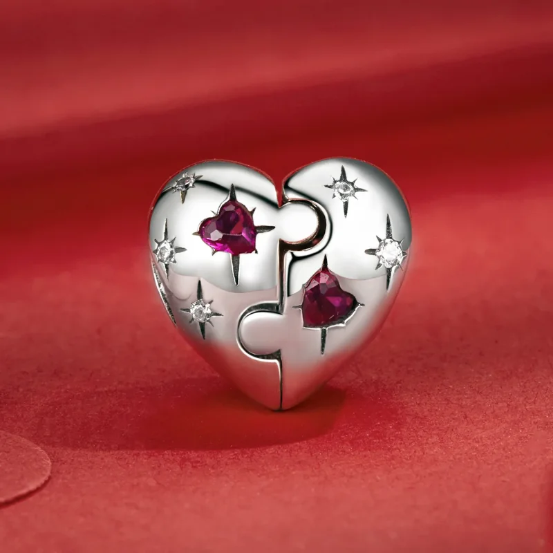 (slika za) Obesek v obliki srca PANDORA Style Jigsaw - SCC2775 - Ogled 2