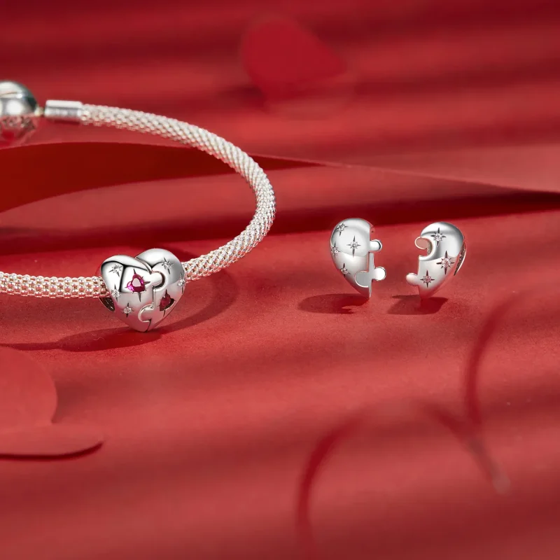 (slika za) Obesek v obliki srca PANDORA Style Jigsaw - SCC2775 - Ogled 4