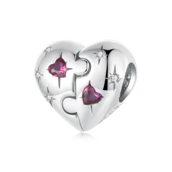 Obesek v obliki srca PANDORA Style Jigsaw - SCC2775