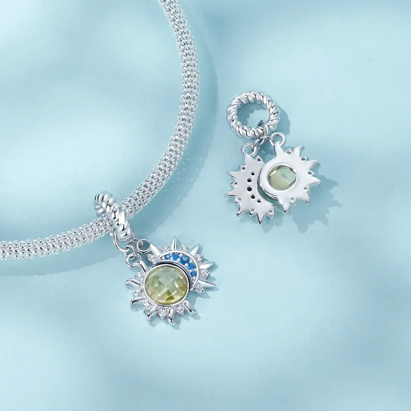 (slika za) Obesek v stilu PANDORA Sonce in Luna - SCC2802 - Ogled 4