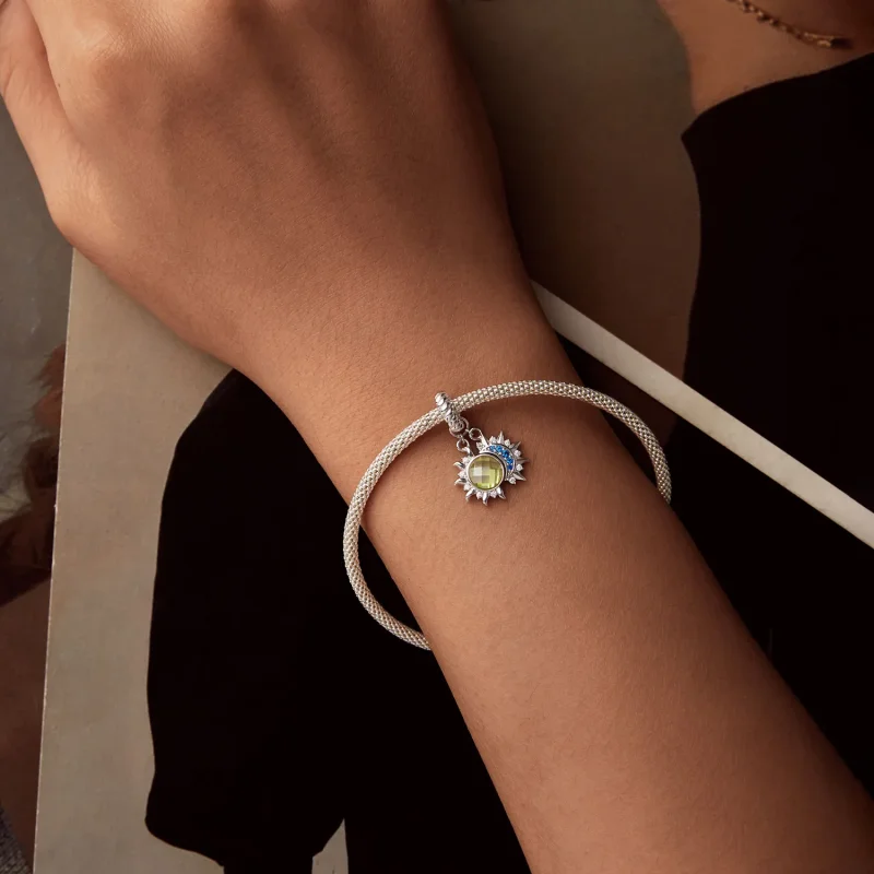 (slika za) Obesek v stilu PANDORA Sonce in Luna - SCC2802 - Ogled 5