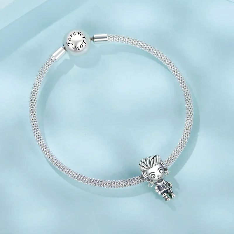 (slika za) Obesek za dečke v stilu PANDORA - SCC2792 - Ogled 5