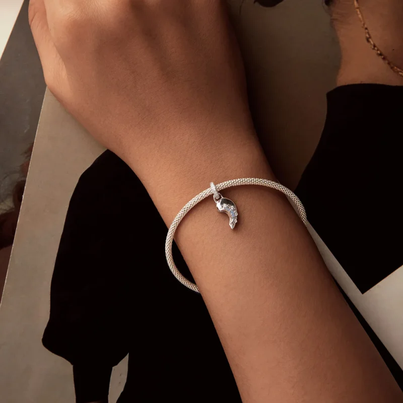 (slika za) Obesek za ljubezen v slogu PANDORA Sonce in Luna - BSC1034 - Ogled 3