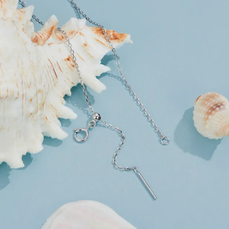 (slika za) Ogrlica iz školjke v stilu PANDORA - BSN387 - Ogled 4