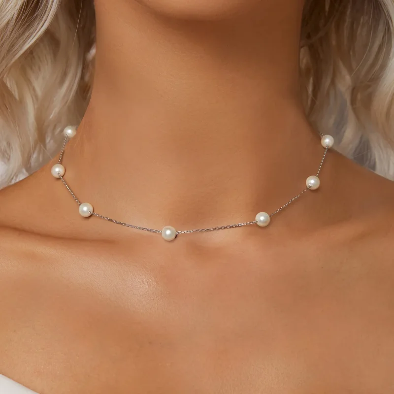 (slika za) Ogrlica PANDORA Style Gypsophila - BSN389 - Ogled 6