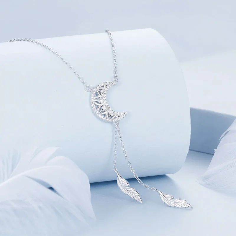 (slika za) Ogrlica PANDORA Style Moon Dreamcatcher - BSN390 - Ogled 2