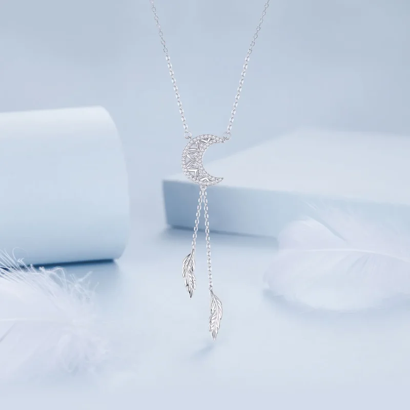 (slika za) Ogrlica PANDORA Style Moon Dreamcatcher - BSN390 - Ogled 3