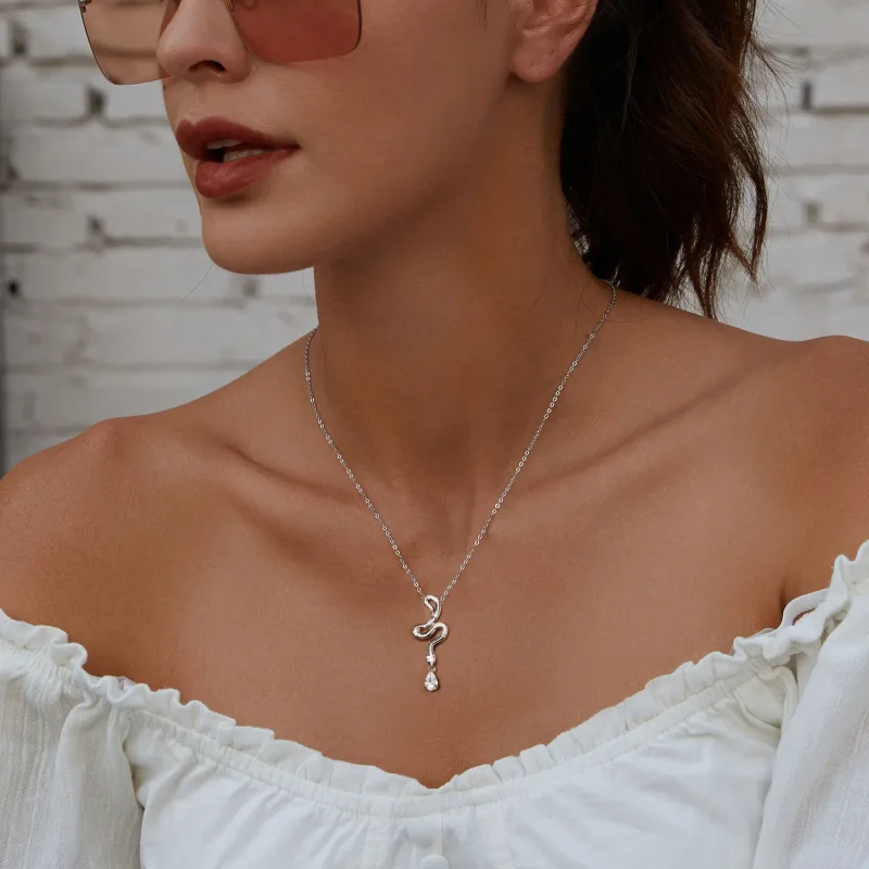 (slika za) Ogrlica PANDORA Style Snake - BSN385 - Ogled 6