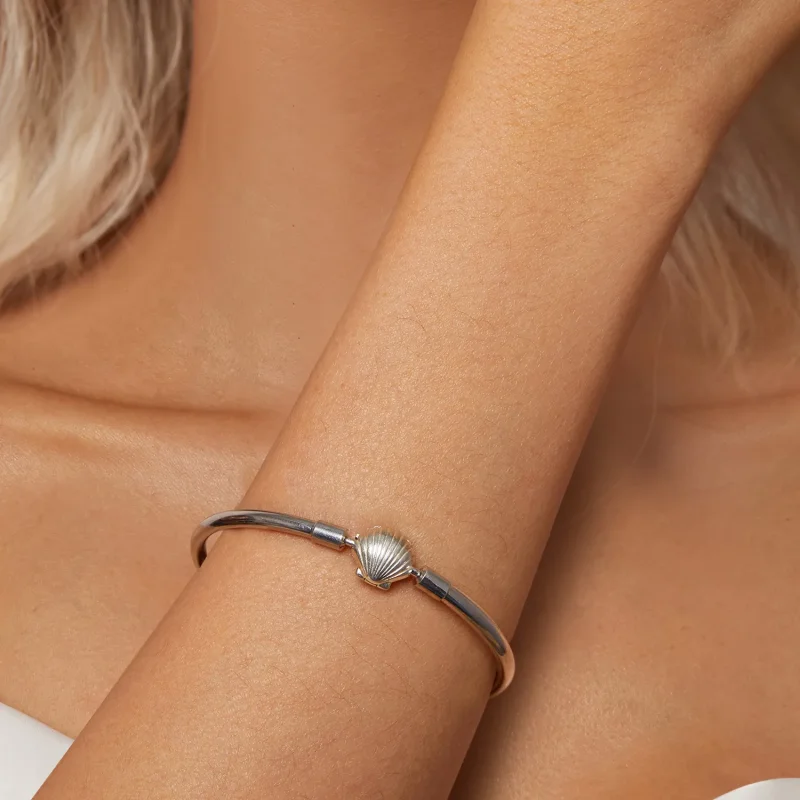 (slika za) Osnovna zapestnica v obliki školjke PANDORA - BSB177 - Ogled 5
