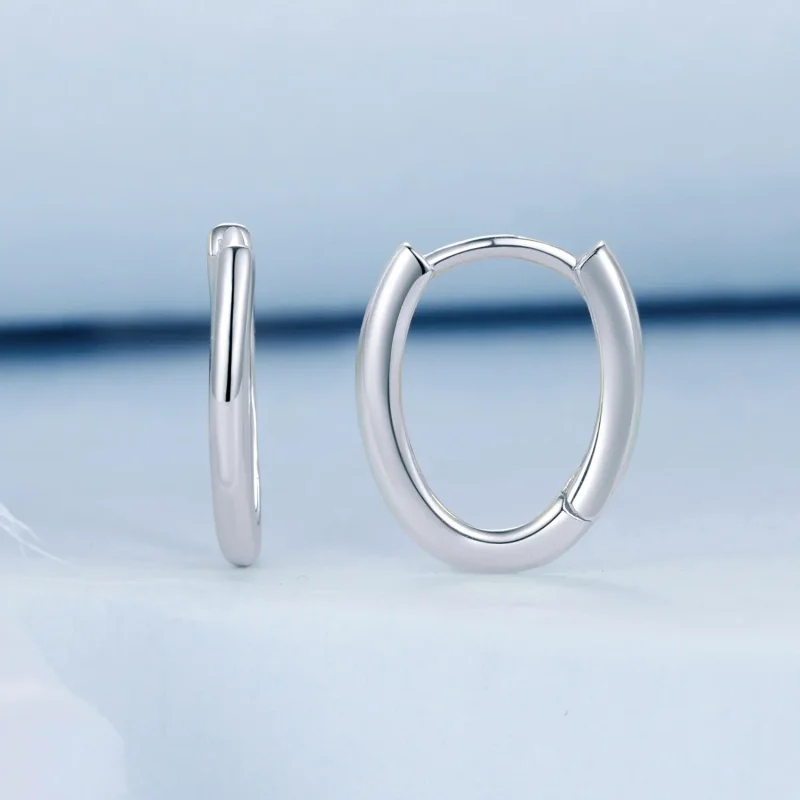 (slika za) Ovalni uhani v stilu PANDORA - BSE1015-A - Ogled 2