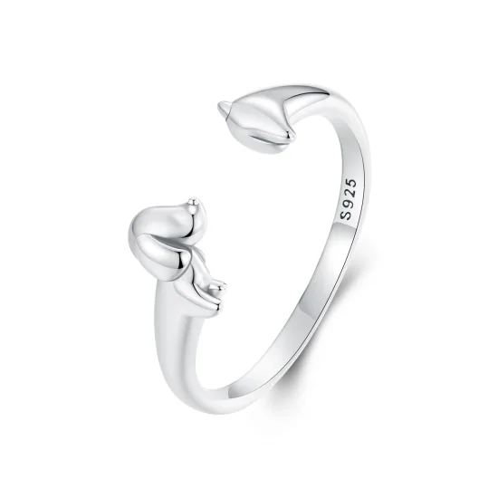 (slika za) PANDORA Style 3D obroč za jazbečarja - SCR1033-E