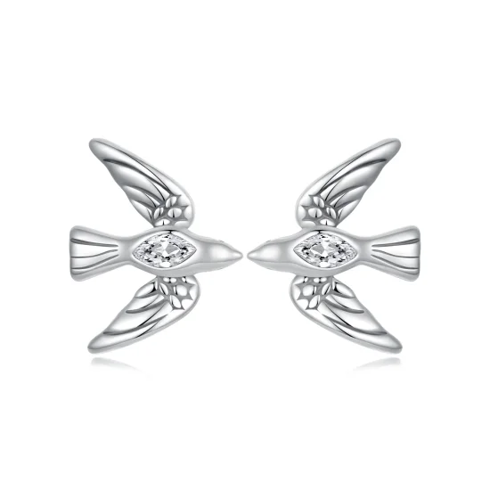 (slika za) PANDORA Style Bird uhani - SCE1751
