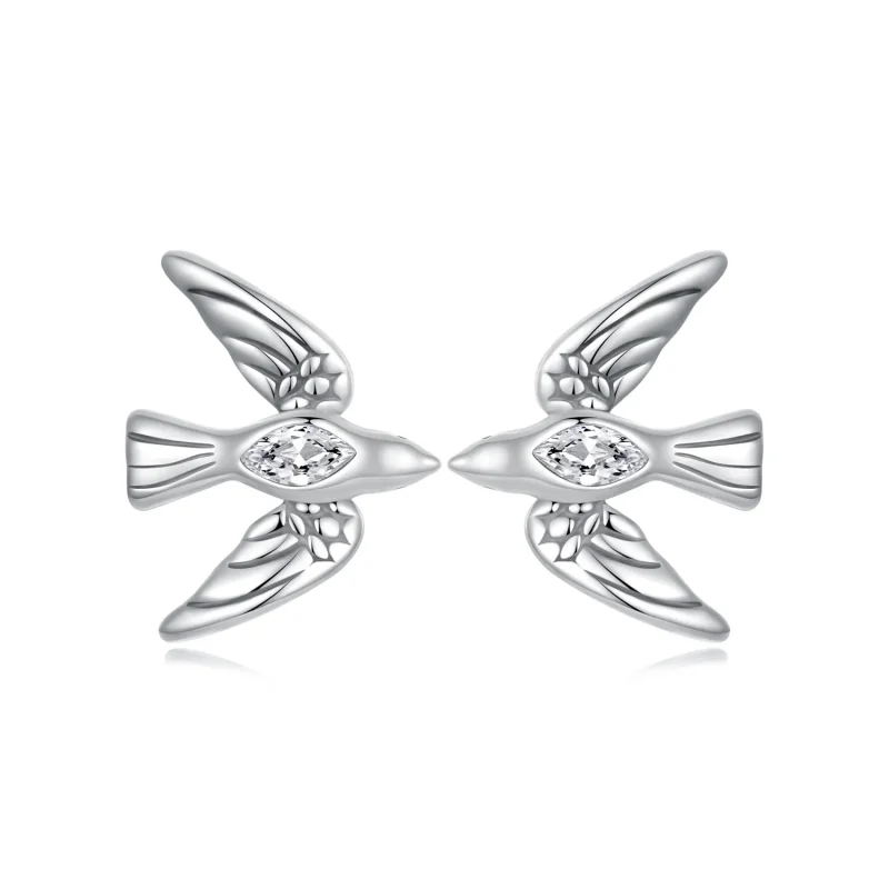 (slika za) PANDORA Style Bird uhani - SCE1751
