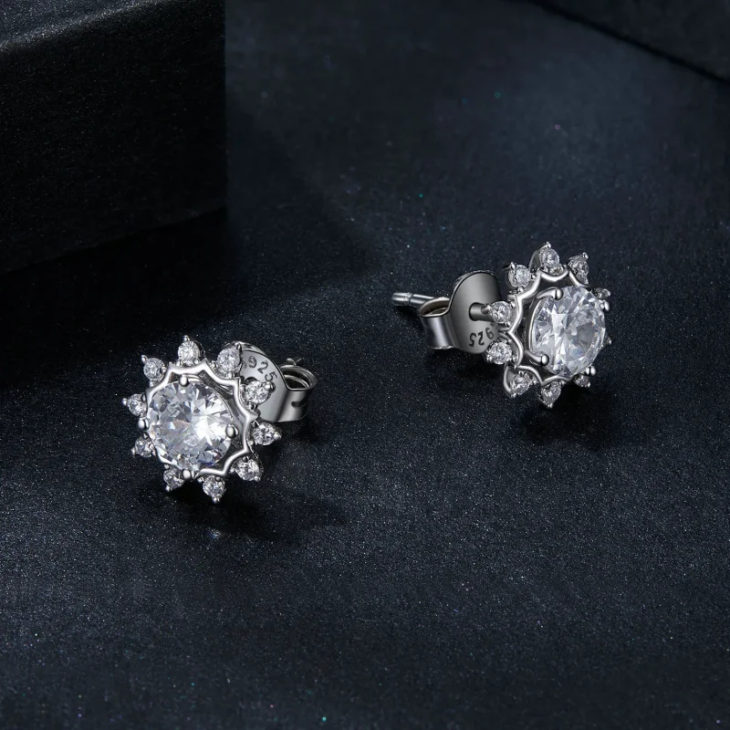 (slika za) PANDORA Style Brilliant Beauty 0,5ct uhani iz moissanita (dva certifikata) - MSE - Ogled 3