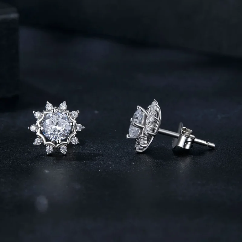 (slika za) PANDORA Style Brilliant Beauty 0,5ct uhani iz moissanita (dva certifikata) - MSE - Ogled 4