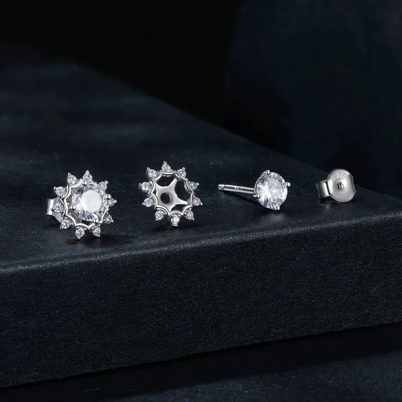 (slika za) PANDORA Style Brilliant Beauty 0,5ct uhani iz moissanita (dva certifikata) - MSE - Ogled 8