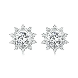 PANDORA Style Brilliant Beauty 0,5ct uhani iz moissanita (dva certifikata) - MSE048
