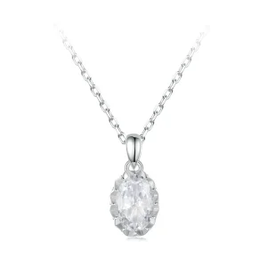 (slika za) PANDORA Style Brilliant Beauty 1ct ogrlica iz moissanita (z enim certifikatom) - MSN035