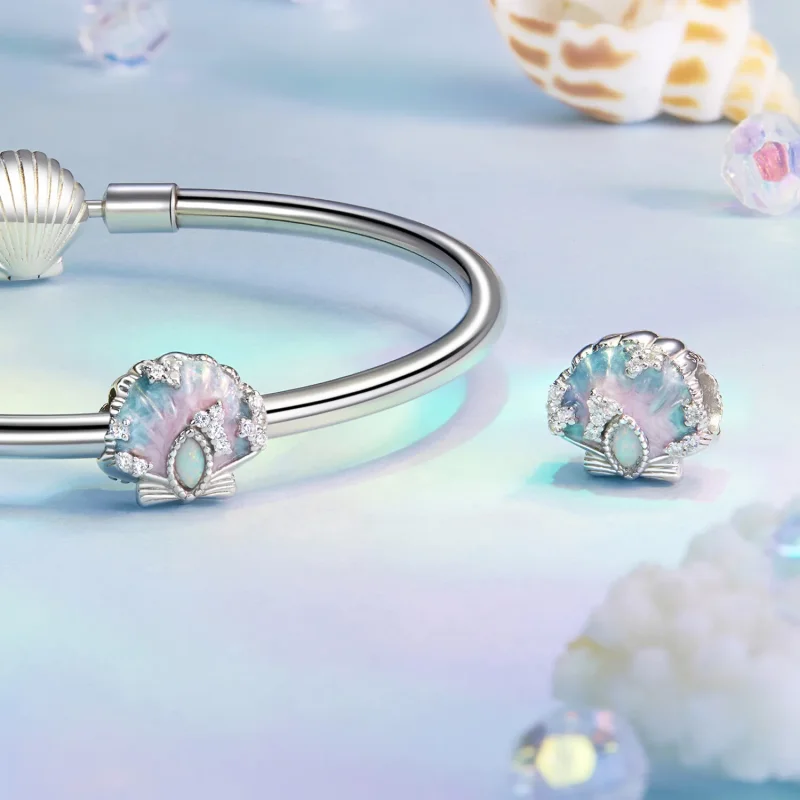 (slika za) PANDORA Style Fantasy pisan obesek iz školjke - BSC1017 - Ogled 4