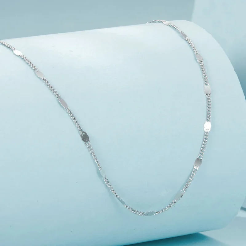 (slika za) PANDORA Style Izjemna bleščeča osnovna ogrlica - SCA030 - Ogled 2