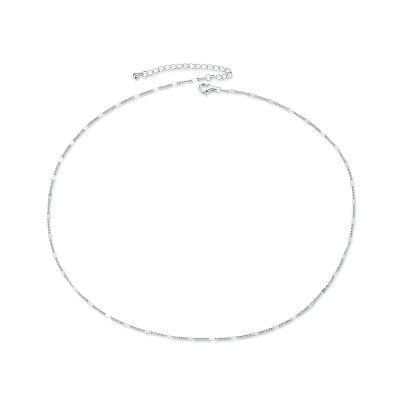 (slika za) PANDORA Style Izjemna bleščeča osnovna ogrlica - SCA030 - Slika izdelka