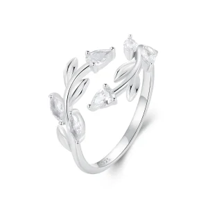 (slika za) PANDORA Style Leaf Wrap Odprti prstan - BSR552-E
