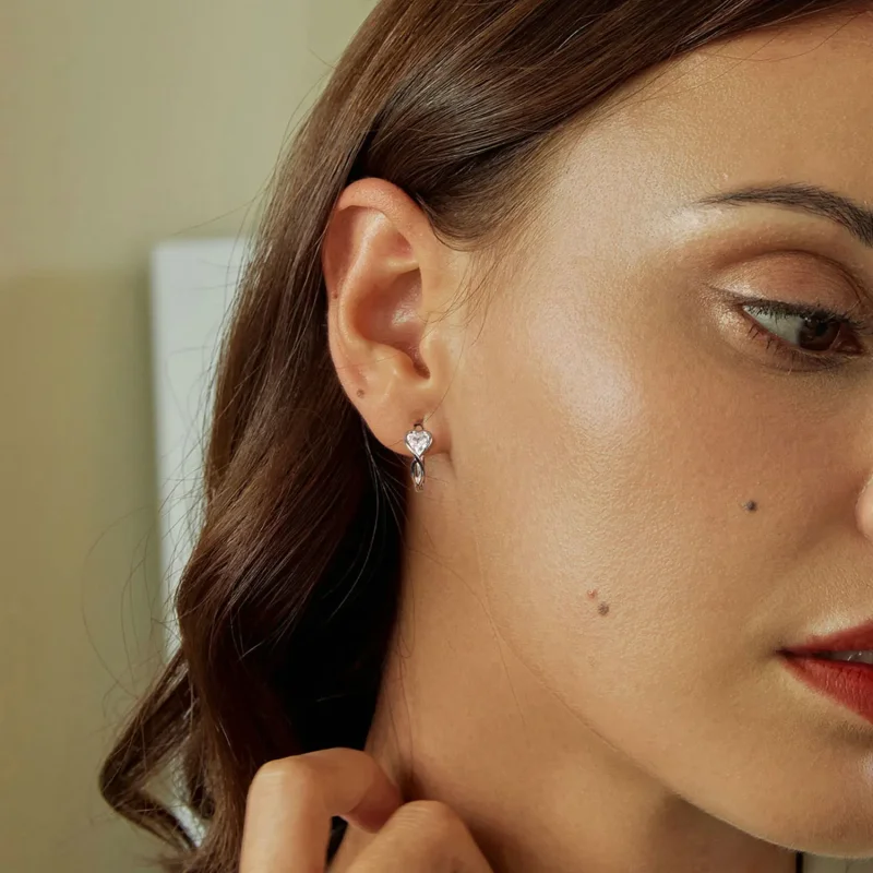 (slika za) PANDORA Style Love Infinity uhani - BSE1004 - Ogled 7