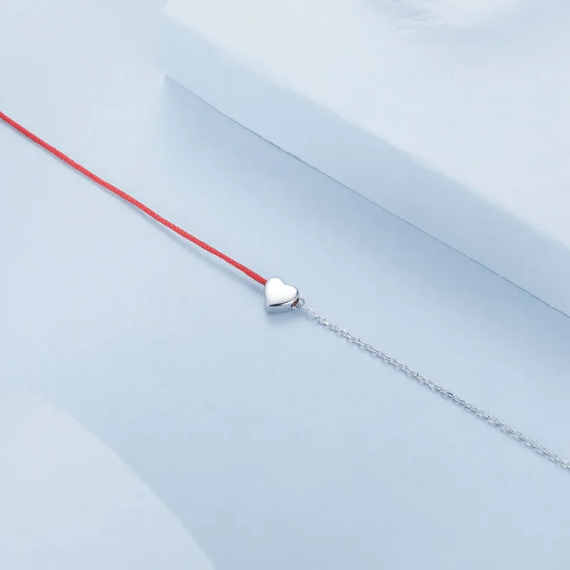 (slika za) PANDORA Style Love rdeča zapestnica z vrvicami - BSB180 - Ogled 4