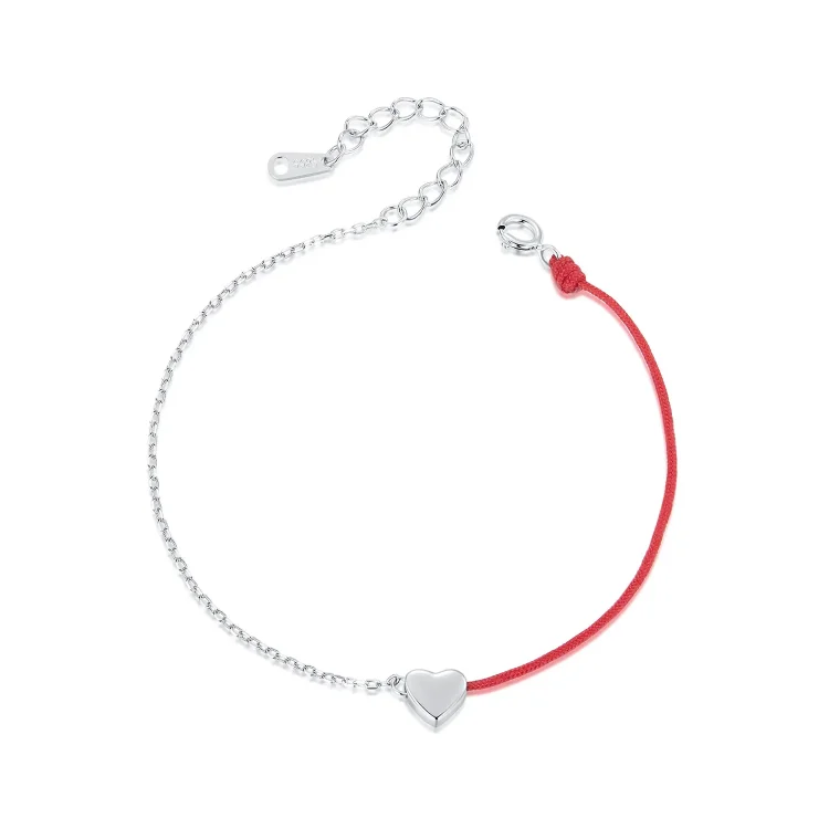 PANDORA Style Love rdeča zapestnica z vrvicami - BSB180
