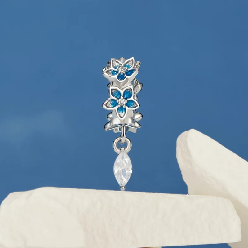 (slika za) PANDORA Style Majhen obesek iz delfinija - BSC1028 - Ogled 2