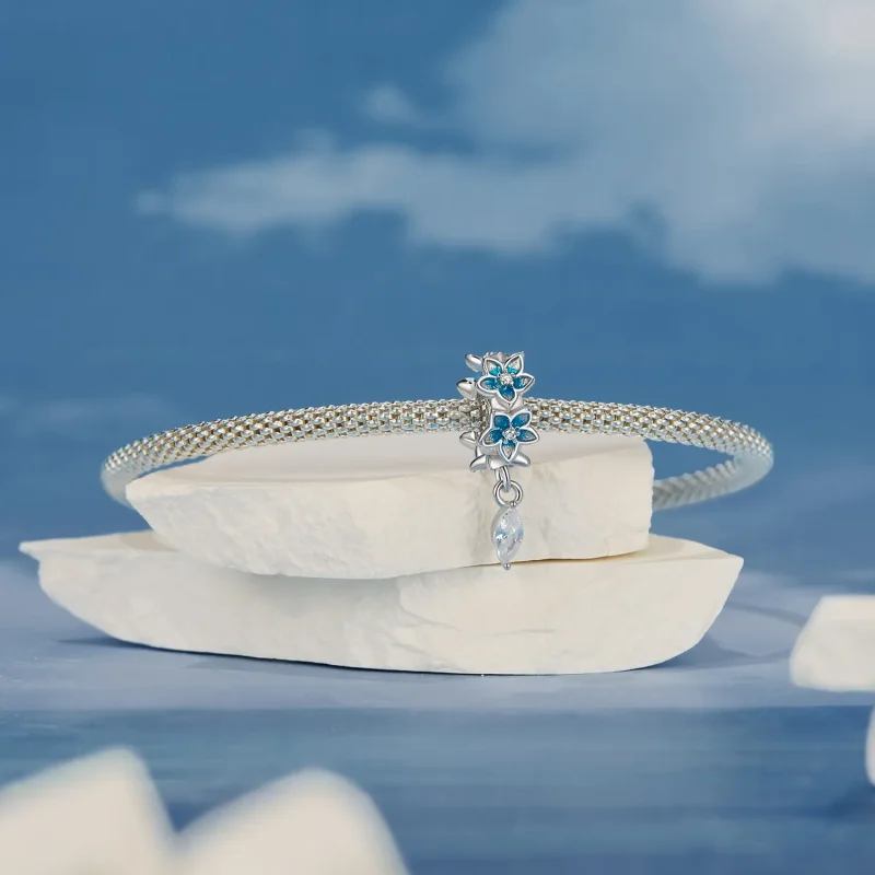 (slika za) PANDORA Style Majhen obesek iz delfinija - BSC1028 - Ogled 4