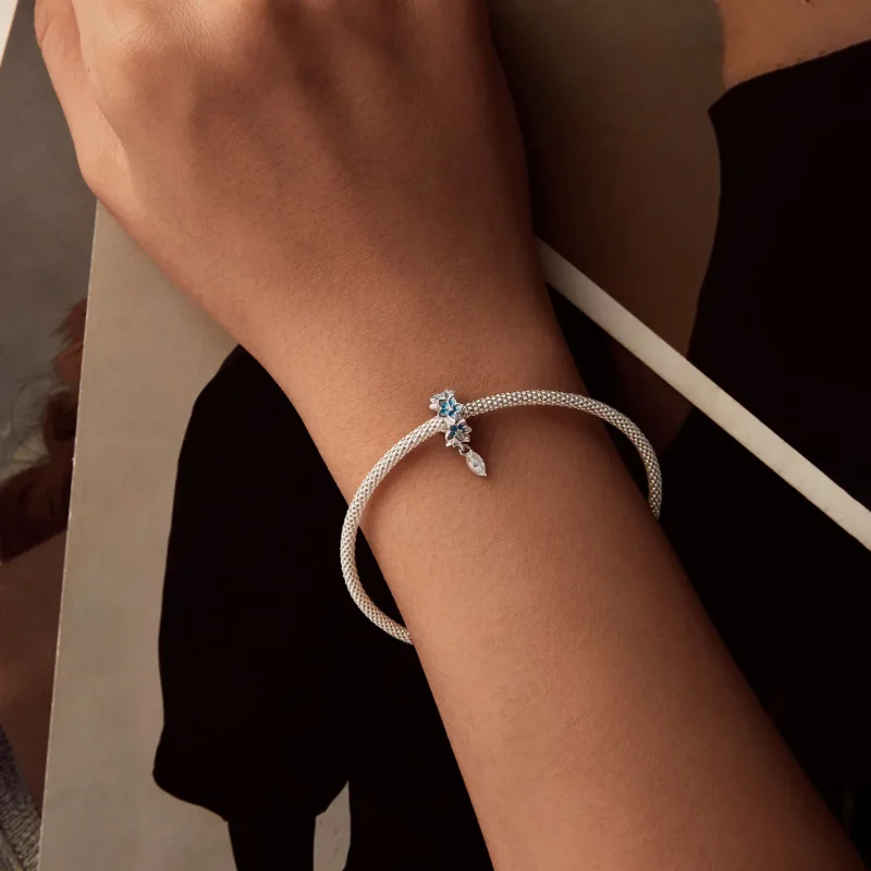 (slika za) PANDORA Style Majhen obesek iz delfinija - BSC1028 - Ogled 6