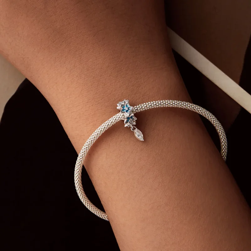 (slika za) PANDORA Style Majhen obesek iz delfinija - BSC1028 - Ogled 7