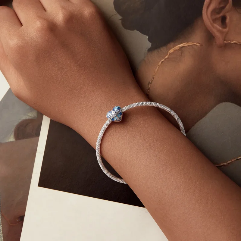 (slika za) PANDORA Style Obesek s križem v obliki srca - BSC1024 - Ogled 6