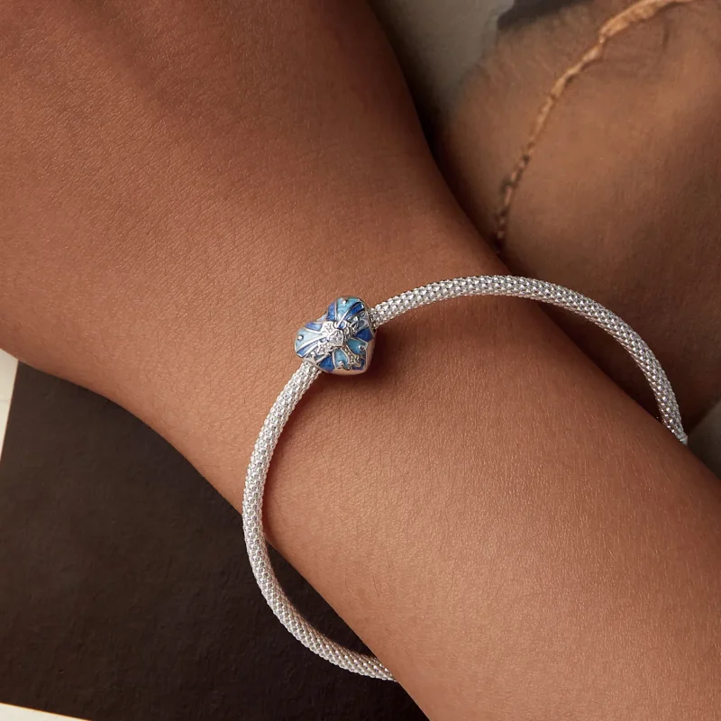 (slika za) PANDORA Style Obesek s križem v obliki srca - BSC1024 - Ogled 7