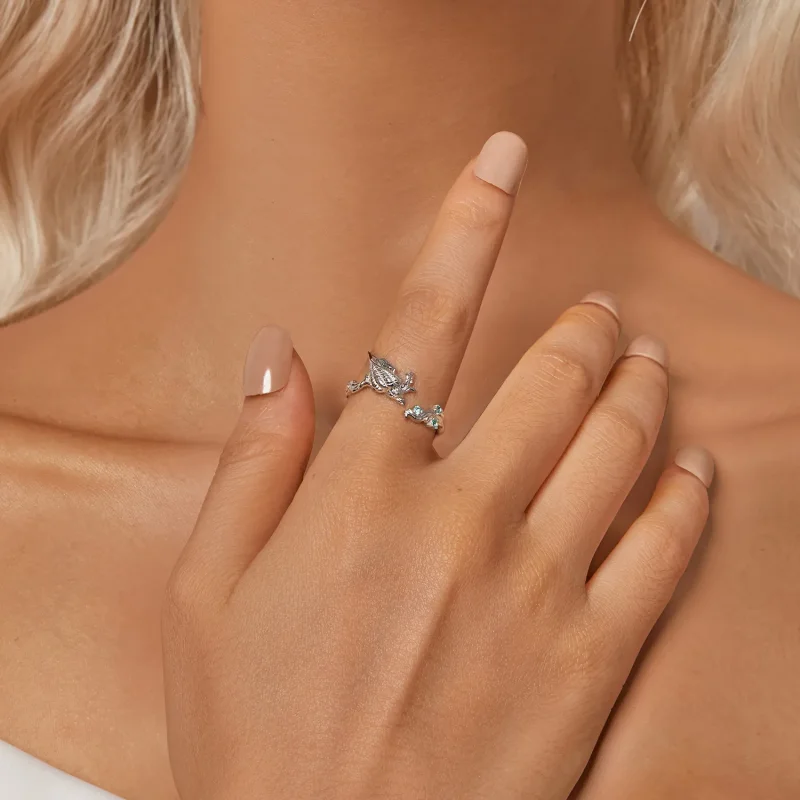 (slika za) PANDORA Style odprt obroč iz školjke - BSR554-E - Ogled 6