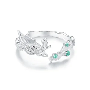 (slika za) PANDORA Style odprt obroč iz školjke - BSR554-E