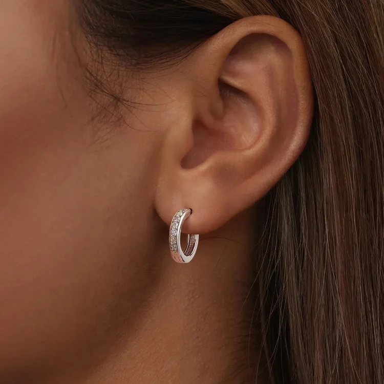 PANDORA Style Pisani uhani iz cirkonija - BSE1033