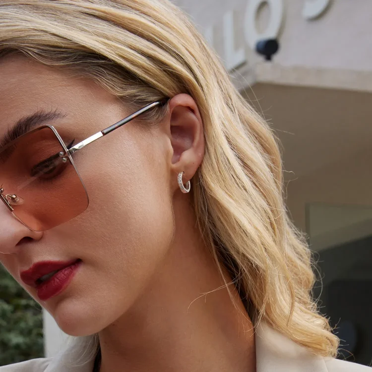 PANDORA Style Pisani uhani iz cirkonija - BSE1033