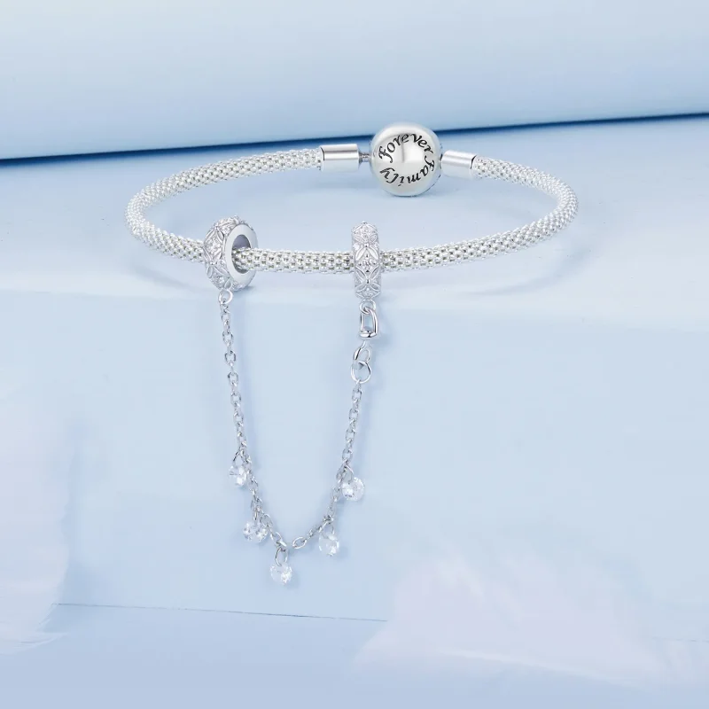 (slika za) PANDORA Style Reliefna silikonska varnostna veriga - BSC1012 - Ogled 3