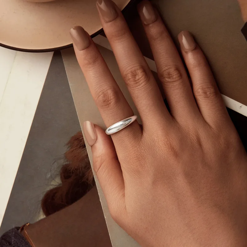 (slika za) PANDORA Style Smooth preprost prstan - BSR558 - Ogled 4