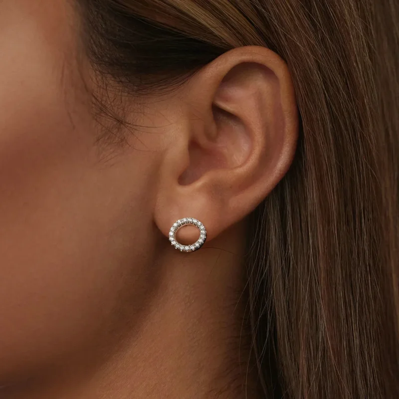 (slika za) PANDORA Style Starry Night moissanite 0,013ct uhani (dva certifikata) - MSE055 - Ogled 5