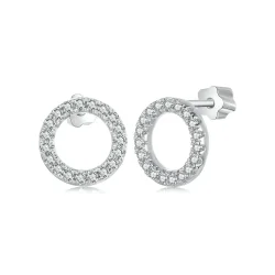 PANDORA Style Starry Night moissanite 0,013ct uhani (dva certifikata) - MSE055