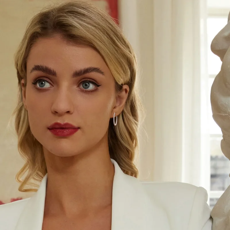 (slika za) PANDORA Style Svetleči uhani - BSE1023-M - Ogled 8