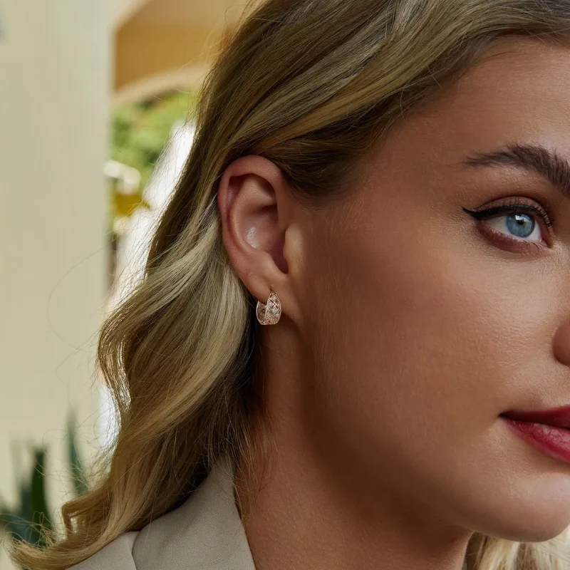 (slika za) PANDORA Style Vintage čipkasti uhani - BSE1035 - Ogled 7