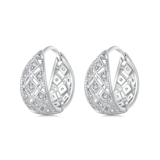 (slika za) PANDORA Style Vintage čipkasti uhani - BSE1035