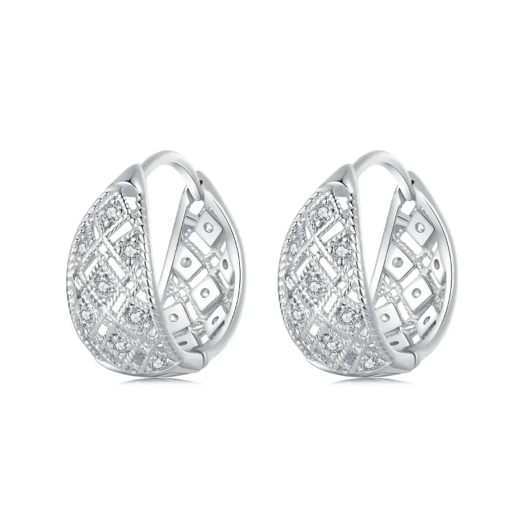 PANDORA Style Vintage čipkasti uhani - BSE1035